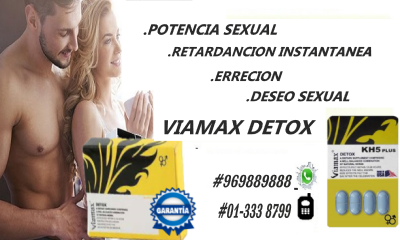 VIAMAX DETOX CAPSULA DE POTENCIA PROLONGADOR ERECCION DURA 931568025